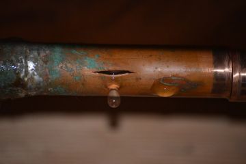 Burst pipe in Robinson Ranch